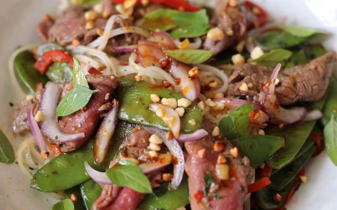 Salade de boeuf thai à ma façon