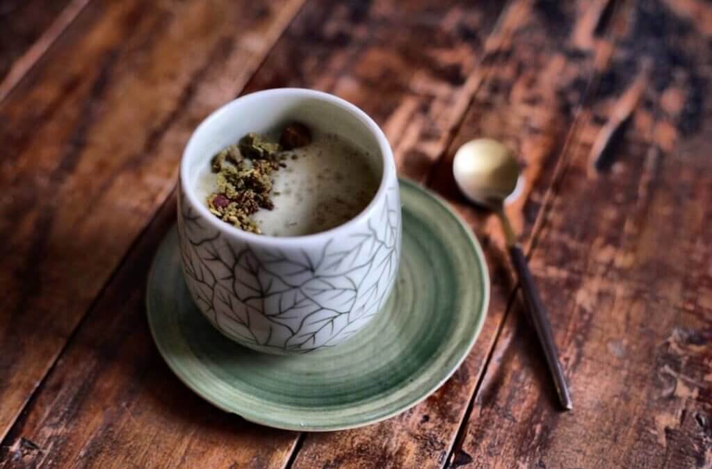 Smoothie parfumé au thé matcha
